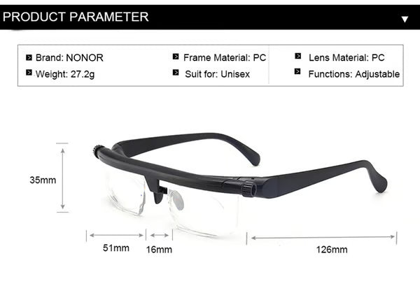 Adjustable Focus Glasses for Near and Far Sight đ„Final 3 hours 60% off